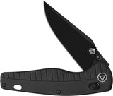 QSP Reptile Knife Glyde Lock Blackout QS165C2 - Compact EDC Knife With Stealthy Blackout Finish And Smooth Glyde Lock by QSP Knife