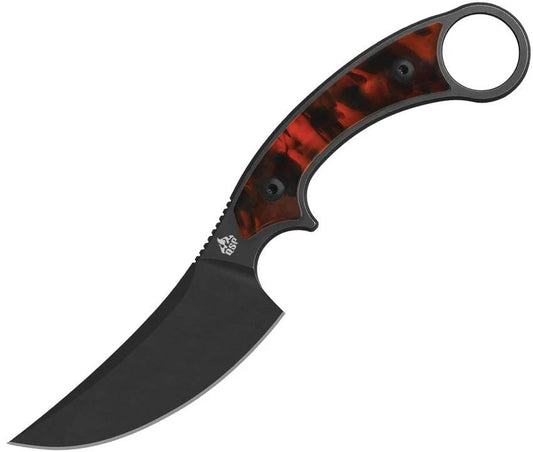 QSP Knife Viper Fixed Blade QS166C2 Rugged Outdoor Knife For Hikers And Campers With 10Cr15CoMoV Blade by QSP Knife