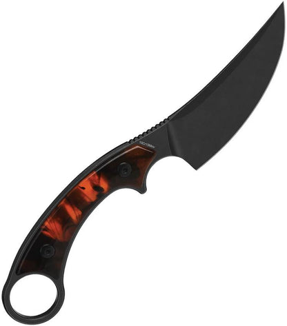 QSP Knife Viper Fixed Blade QS166C2 Rugged Outdoor Knife For Hikers And Campers With 10Cr15CoMoV Blade by QSP Knife