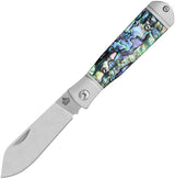 QSP Knife Jumping Jack Slip Joint Abalo QS167-A by QSP Knife