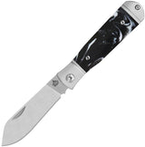 QSP Jumping Jack Slip Joint Knife Premium Resin Handle 3.5in Closed 2.75in Satin 14C28N Blade For Knife Enthusiasts by QSP Knife