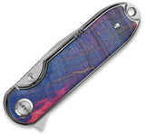 QSP Nebula Knife Linerlock Wood Handle - Compact EDC Pocket Tool With Reliable Performance by QSP Knife