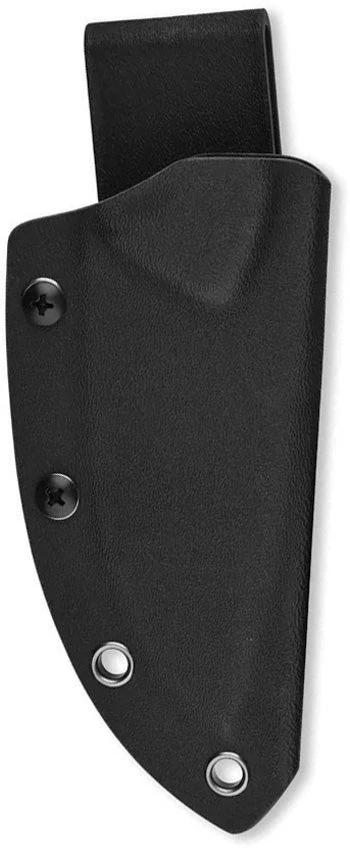 QSP Tiny Tot Fixed Blade Knife for EDC, 3.5in Drop Point, 10Cr15CoMoV Steel, Black G10 by QSP Knife