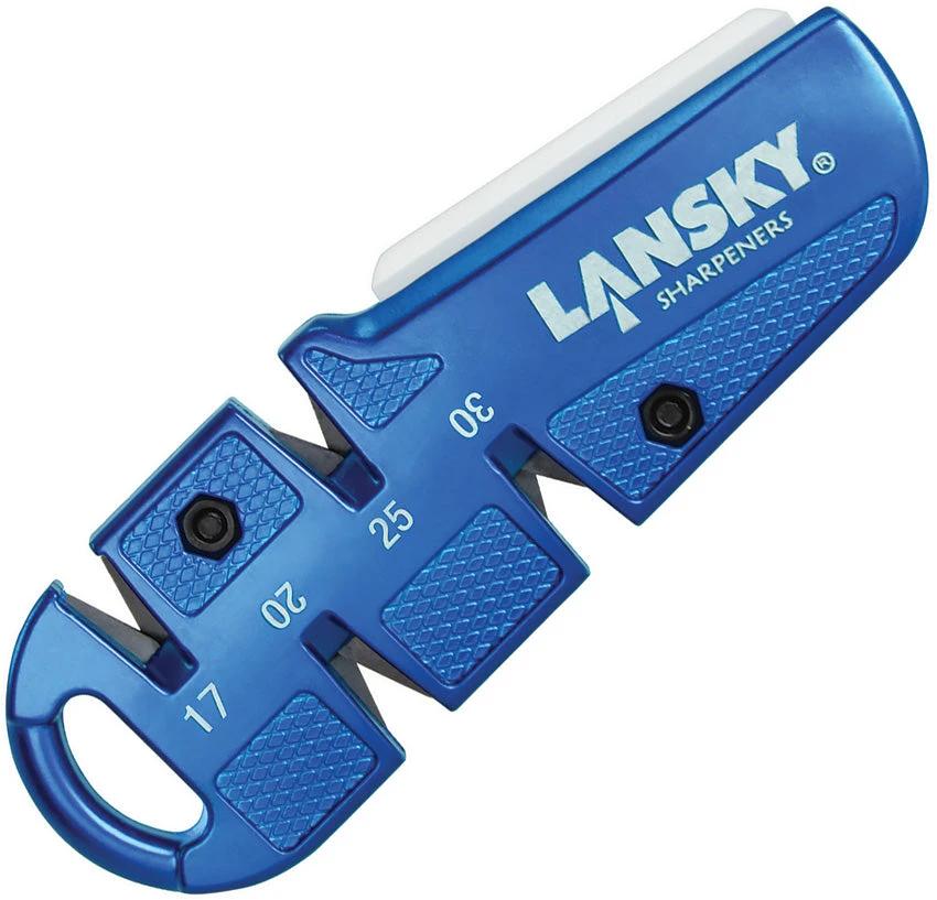 QuadSharp Lansky Portable Knife Sharpening System For Enthusiasts With Carbide Angles 17 20 25 30 And Ceramic Stone by Lansky