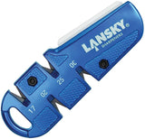 QuadSharp Lansky Portable Knife Sharpening System For Enthusiasts With Carbide Angles 17 20 25 30 And Ceramic Stone by Lansky