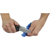 QuadSharp Lansky Portable Knife Sharpening System For Enthusiasts With Carbide Angles 17 20 25 30 And Ceramic Stone by Lansky