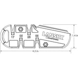 QuadSharp Lansky Portable Knife Sharpening System For Enthusiasts With Carbide Angles 17 20 25 30 And Ceramic Stone by Lansky