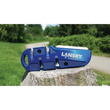 QuadSharp Lansky Portable Knife Sharpening System For Enthusiasts With Carbide Angles 17 20 25 30 And Ceramic Stone by Lansky