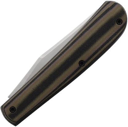 Queen Slip Joint Camo G10 Knife - MagnaCut Clip Point Blade 3.25in 4.25in Closed Gift Tin by Queen