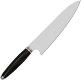 QSP Mulan Gyuto Knife Ebony Handle 8 Inch Satin Blade 14C28N - Precise Slicing For Home Cooks And Professionals by QSP Knife