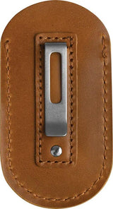 QSP Leather Knife Sheath Light Brown - Safe Carry For QS167 Jumping Jack And QS142 Hedgehog Folders by QSP Knife
