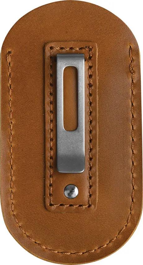 QSP Leather Knife Sheath Light Brown - Safe Carry For QS167 Jumping Jack And QS142 Hedgehog Folders by QSP Knife