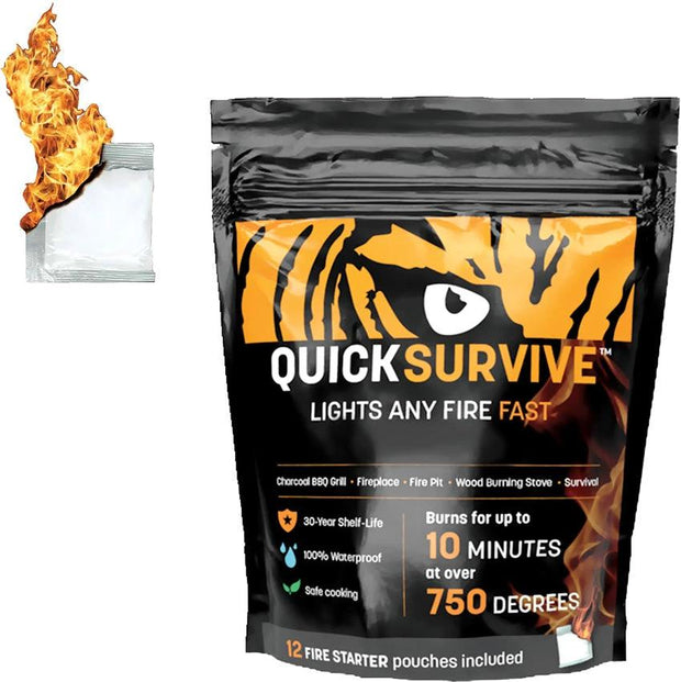 QuickSurvive Fire Starter 12 Pack QS-12 by QuickSurvive