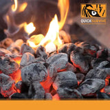 QuickSurvive Fire Starter 50 Pack QS-50 - Waterproof Pouches For Charcoal Grills Campfires And Wood Stoves by QuickSurvive