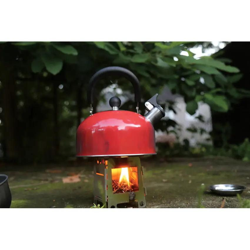 QuickSurvive Portable Mini Folding Stove - Ultralight 5oz Collapsible Stove With Removable Alcohol Tray Carrying Case by QuickSurvive