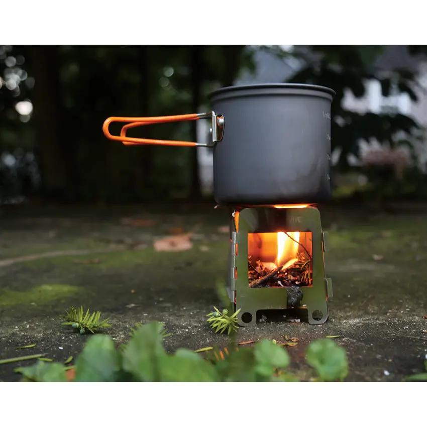 QuickSurvive Portable Mini Folding Stove - Ultralight 5oz Collapsible Stove With Removable Alcohol Tray Carrying Case by QuickSurvive