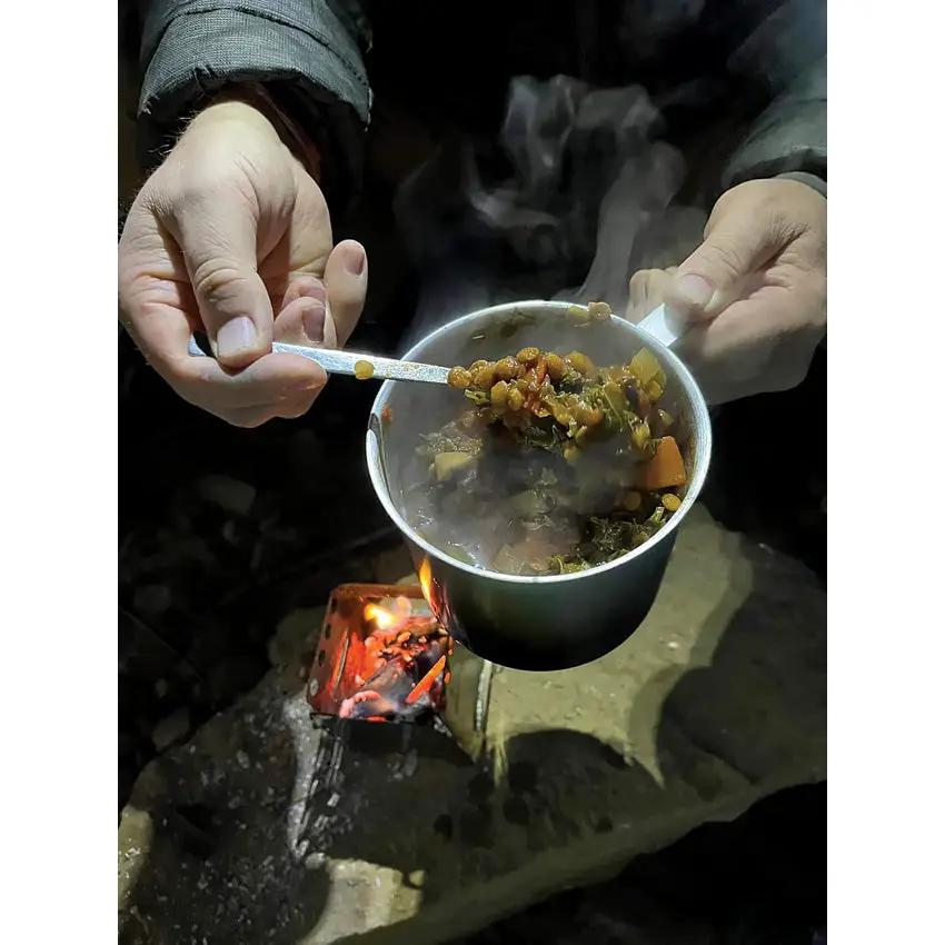 QuickSurvive Portable Mini Folding Stove - Ultralight 5oz Collapsible Stove With Removable Alcohol Tray Carrying Case by QuickSurvive