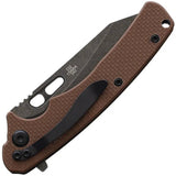 Remington EDC Linerlock Brown 15664 - Compact 4 Inch Closed Knife With D2 Blade And Textured G10 Handle by Remington