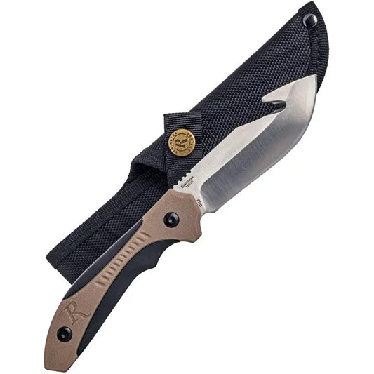 Remington Sportsman Guthook Knife - 8 Inch Overall With Satin Finish Stainless Blade by Remington
