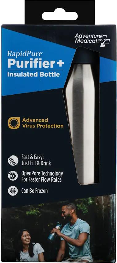 RapidPure Purifier And Insulated Bottle 0160-0124 - Fast Water Purification On The Go Without Squeezing by Rapidpure
