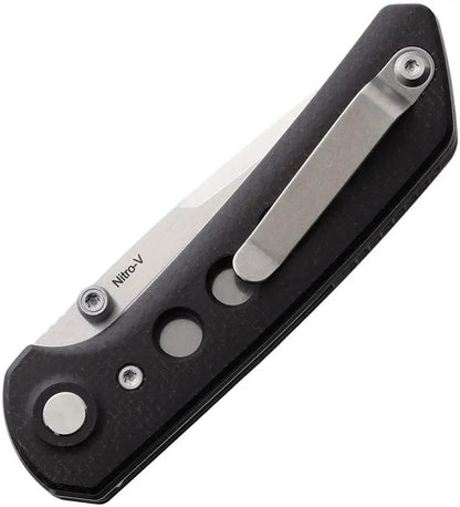 Reate Knives PL-XT Pivot Lock Knife - Nitro V Steel Stonewashed Blade Micarta Handle For EDC Enthusiasts by Reate Knives