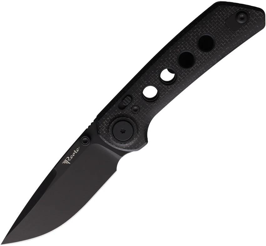 Reate Knives PL-XT Pivot Lock Micarta PVD PL-XT BM-BLKPVD by Reate Knives