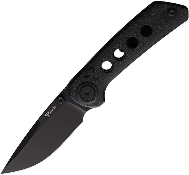 Reate Knives PL-XT Pivot Lock Micarta PVD PL-XT BM-BLKPVD by Reate Knives