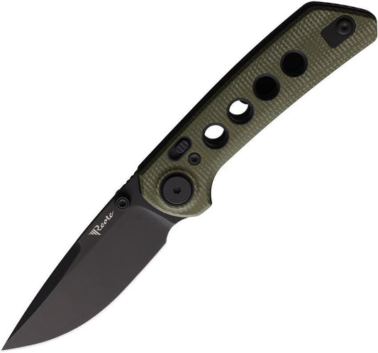 Reate Knives PL-XT Pivot Lock Green PVD PL-XT GM-BLKPVD by Reate Knives