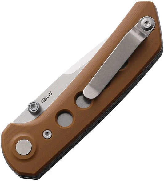 Reate PL-XT Pivot Lock Knife Tan G10 For EDC Enthusiasts With Nitro V Steel Blade And Precision Lock by Reate Knives