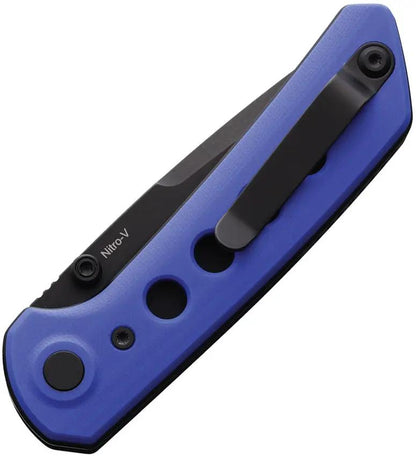 Reate PL XT Folding Knife - Blue PVD Nitro V Blade G10 Handle For EDC Enthusiasts Premium Build by Reate Knives