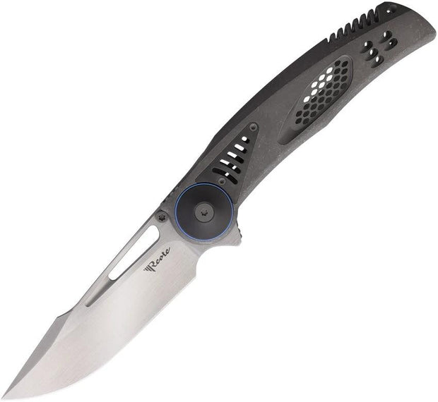 Reate Knives GTR Framelock Ti Dark BB REA149 GTR DARK BEAD BLAST by Reate Knives