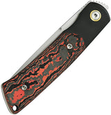Reate Knives Tribute Liner Lock Knife Lava Flow Carbon Fiber Handle M390 Blade for EDC Enthusiasts and Collectors by Reate Knives