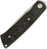 Reate Knives Tribute Linerlock Dark Matter Ti Fat Carbon Everyday Carry Knife M390 Blade Premium EDC Performance by Reate Knives