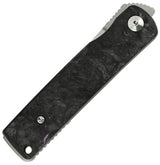Reate Bushido Linerlock Dark Matter Purple Carbon Fiber EDC Knife With Satin M390 Blade by Reate Knives