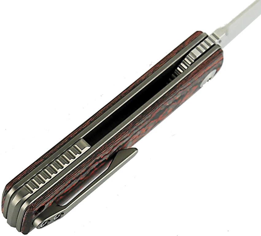 Reate Bushido Linerlock Lava Flow Carbon Fiber Knife M390 Blade For EDC Collectors by Reate Knives