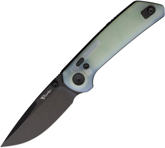 Reate Knives PL-XT Pivot Lock Jade PVD EDC Knife For Everyday Carry Enthusiasts Premium Nitro V Blade by Reate Knives