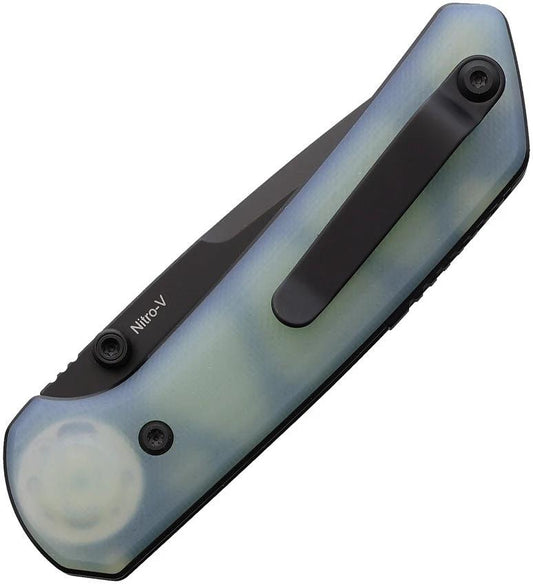Reate Knives PL-XT Pivot Lock Jade PVD EDC Knife For Everyday Carry Enthusiasts Premium Nitro V Blade by Reate Knives
