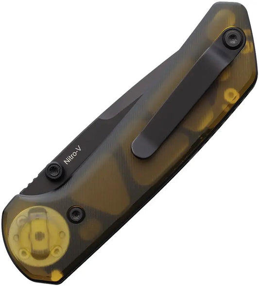 Reate Knives PL-XT Pivot Lock Ultem EDC Knife - 3 Inch Nitro-V Blade PVD Coated For Everyday Carry by Reate Knives