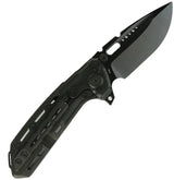 Reate Knives Termnator TX228 TI Black DLC - Titanium Construction With Durable Black Coated Blade For EDC Enthusiasts by Reate Knives