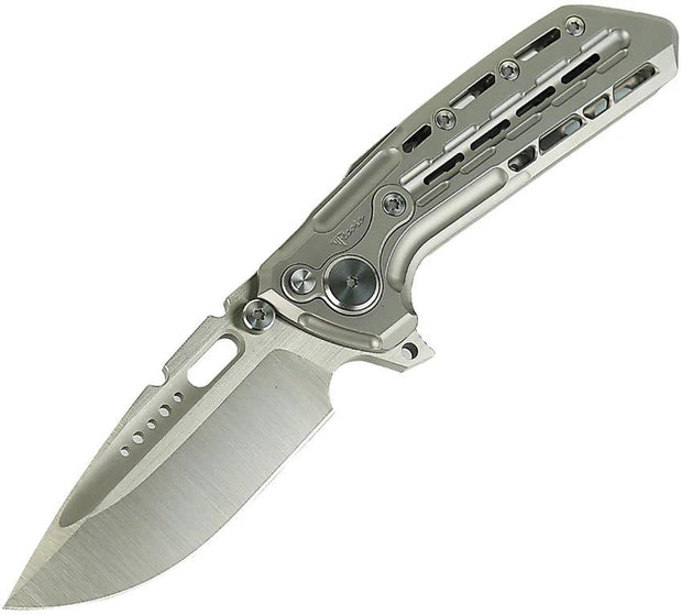 Reate Knives Termnator TX228 Framelock BB TX228 TI-BEAD BLASTED by Reate Knives