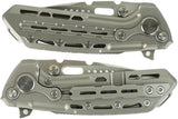 Reate Knives Termnator TX228 - Bead Blasted Titanium Framelock EDC Knife With M390 Drop Point Blade by Reate Knives
