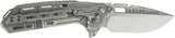Reate Knives Termnator TX228 - Bead Blasted Titanium Framelock EDC Knife With M390 Drop Point Blade by Reate Knives