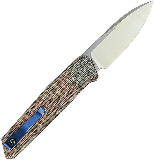Reate Knives PL-6 Pivot Lock Knife With Nitro V Steel Spear Point And Red Black Micarta For EDC Enthusiasts by Reate Knives
