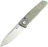 Reate Knives PL-6 Pivot Lock Green Mic REA184 PL6 GRN BLK SATIN by Reate Knives