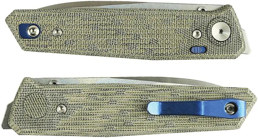 Reate Knives PL-6 Pivot Lock EDC Knife - Nitro V Blade With Dual Finish For Everyday Carry by Reate Knives