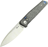 Reate Knives PL-6 Pivot Lock Black Mic REA185 PL6 BLACK MIC SATIN by Reate Knives