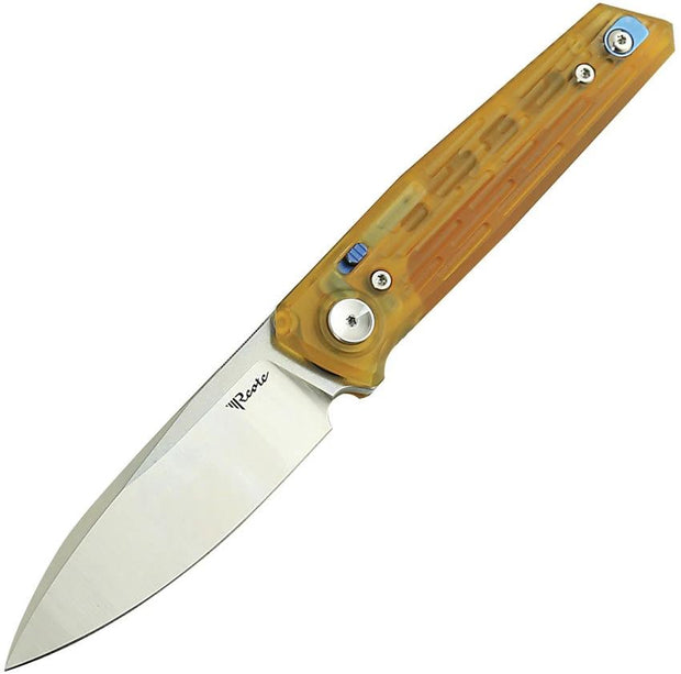 Reate Knives PL-6 Pivot Lock Knife Ultem Handle Premium Nitro V Spear Point 3.63in Blade For EDC Enthusiasts by Reate Knives