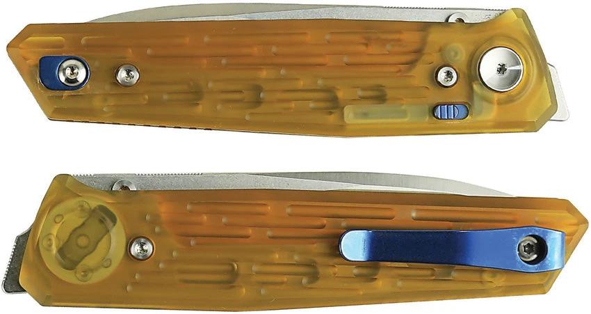 Reate Knives PL-6 Pivot Lock Knife Ultem Handle Premium Nitro V Spear Point 3.63in Blade For EDC Enthusiasts by Reate Knives