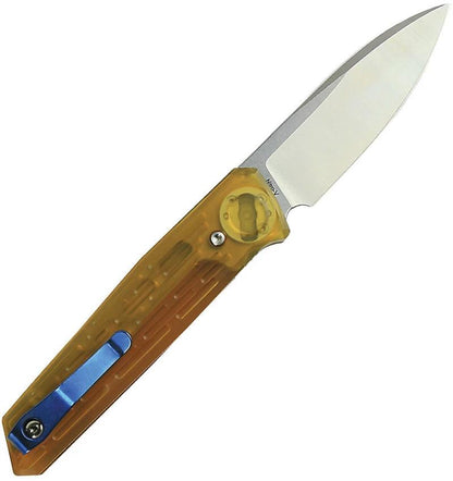 Reate Knives PL-6 Pivot Lock Knife Ultem Handle Premium Nitro V Spear Point 3.63in Blade For EDC Enthusiasts by Reate Knives