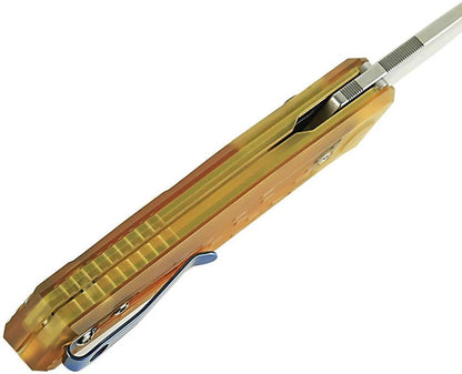 Reate Knives PL-6 Pivot Lock Knife Ultem Handle Premium Nitro V Spear Point 3.63in Blade For EDC Enthusiasts by Reate Knives